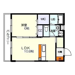 リッチヒルズ中央通【2階】の間取り