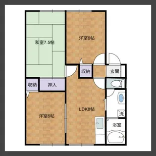 サンガーデンハギオA棟【1階】の間取り