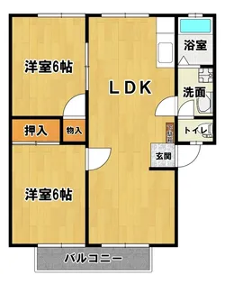 ウインディア二の宮AB【2階】の間取り