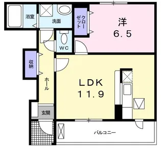 ガーデンパレス三咲【1階】の間取り