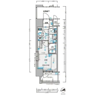 エスリード新大阪ラヴァーグ【5階】の間取り