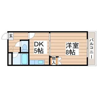 八木山アベニュー【2階】の間取り