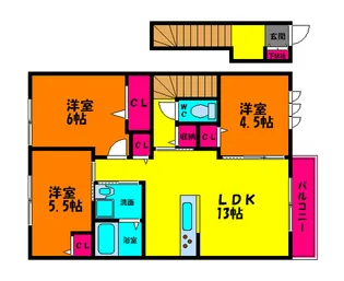 アーク百舌鳥【2階】の間取り