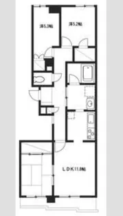 ロイヤルヒルズ台原I【1階】の間取り