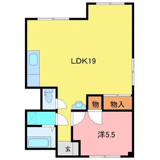 高木ハイツ【1階】の間取り