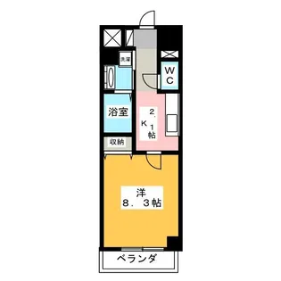 ローデア【3階】の間取り