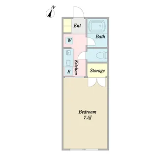 αNEXT船堀第2一番館【2階】の間取り