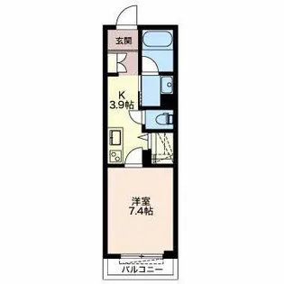 レヴェランス【2階】の間取り