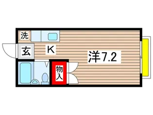 エステートピア アピカル 国立【1階】の間取り