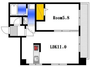 中野ビル【2階】の間取り