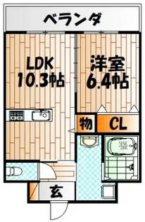 ジュピター【3階】の間取り