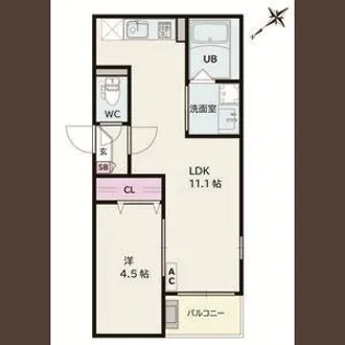 Jack wakakusadoriI【2階】の間取り