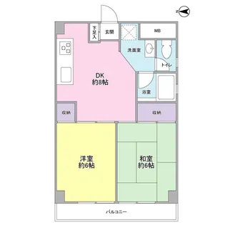 秀和旗の台レジデンス【6階】の間取り