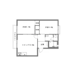 メゾンアクルックスB棟の間取り