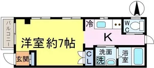 メゾン花II【1階】の間取り