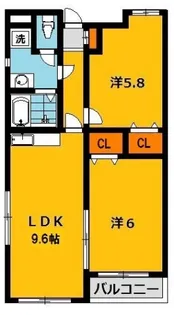 YIIハイツ【3階】の間取り