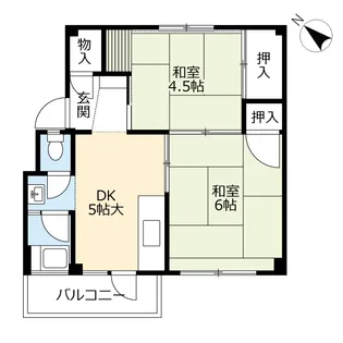 UR萩原【3階】の間取り
