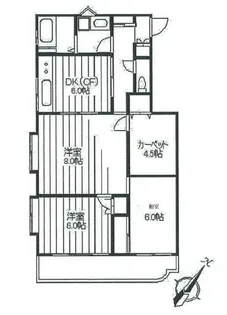 豊島区高松2丁目貸マンション【1階】の間取り