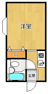 ハイツ梶井【2階】の間取り