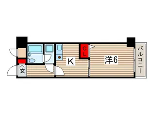 ライオンズマンション稲毛海岸【2階】の間取り