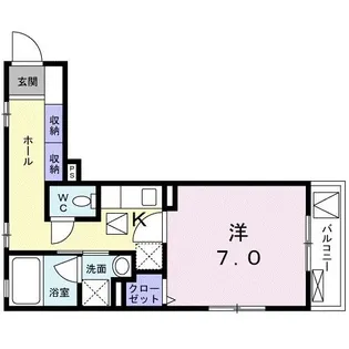ベル・フルール【1階】の間取り