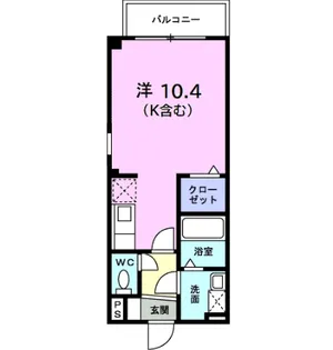 サニー フォレスト ガーデン【1階】の間取り