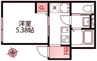 パークメゾン鶴見【2階】の間取り