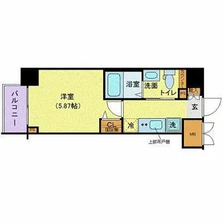 フェルクルールプレスト西横浜【4階】の間取り