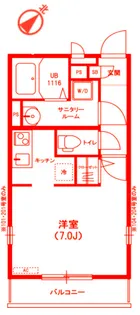 リブリ・大船【1階】の間取り