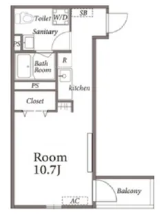 M-1 Tokyo 蒲田本町【3階】の間取り