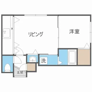 ブランノワールさっぽろst【1階】の間取り