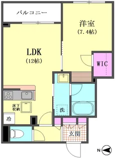 メゾンドガーデン西糀谷【1階】の間取り