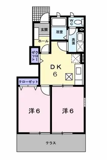 エンブレス野中 B【1階】の間取り