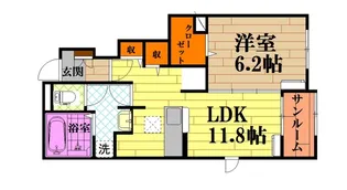 アールコートI【1階】の間取り