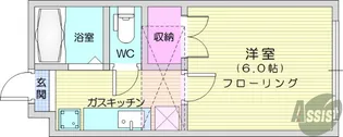 ソレイユ増田【1階】の間取り