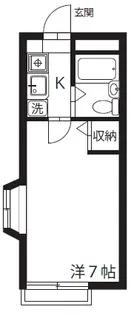 メゾンフルール【1階】の間取り