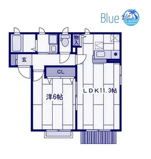 シャーメゾン湘南【1階】の間取り