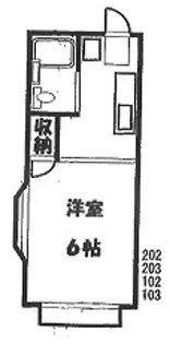 シティハイムスズキ【2階】の間取り