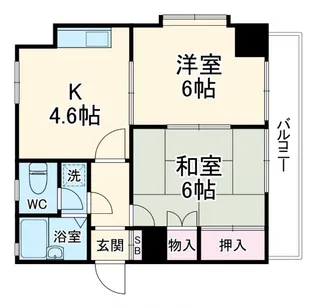 ルネ松戸馬橋【1階】の間取り