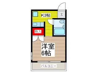 ハイツ島田【3階】の間取り