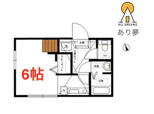 ハーミットクラブ南太田【1階】の間取り