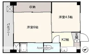 アシスト足利マンションII【2階】の間取り