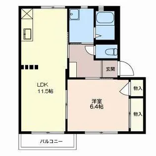 エクレール塩原【1階】の間取り