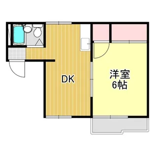 ピュアハイツ永井川A【2階】の間取り