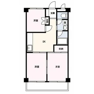 ハイツ堂山【3階】の間取り