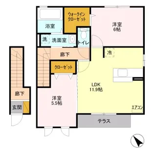 ティンカーベル B【2階】の間取り