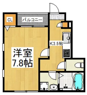 ベルシティ下井草【1階】の間取り
