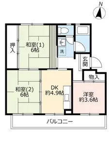 UR中宮第三【4階】の間取り