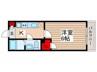 フラワーロード北小金【2階】の間取り