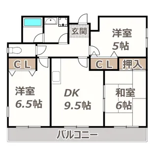 ハーヴェスト今川【4階】の間取り